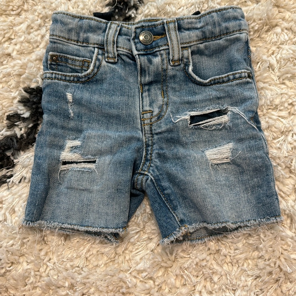 Cat and Jack 12 months distressed, jean shorts